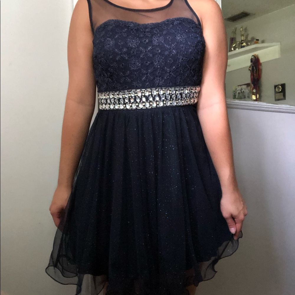 Dark blue dress